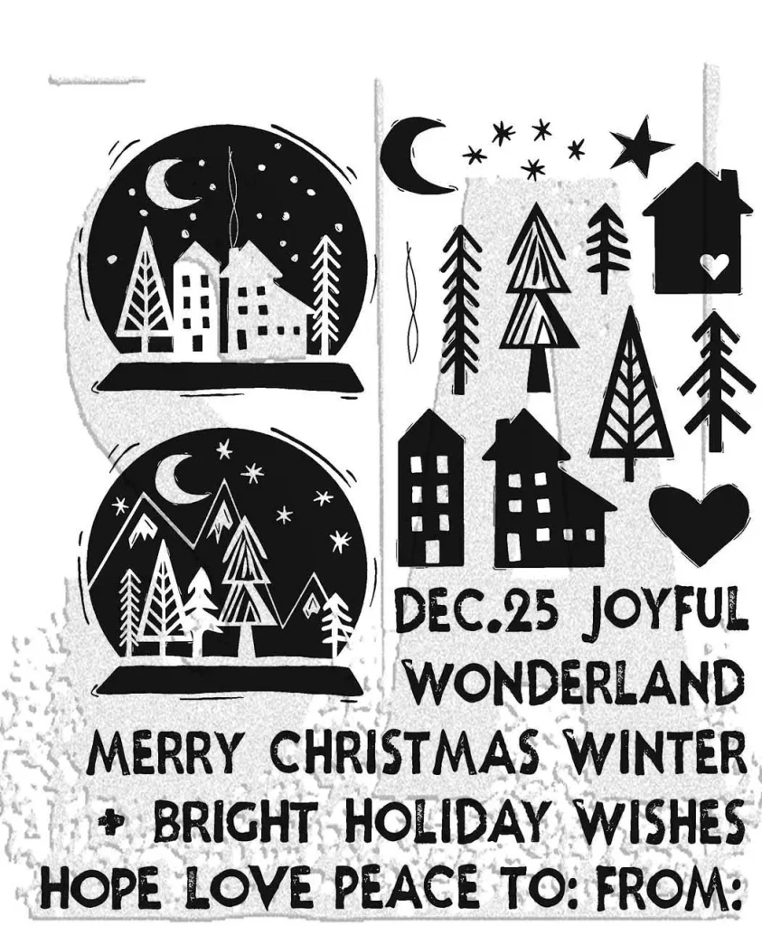 Tim Holtz/Stampers Anonymous, Festive Print