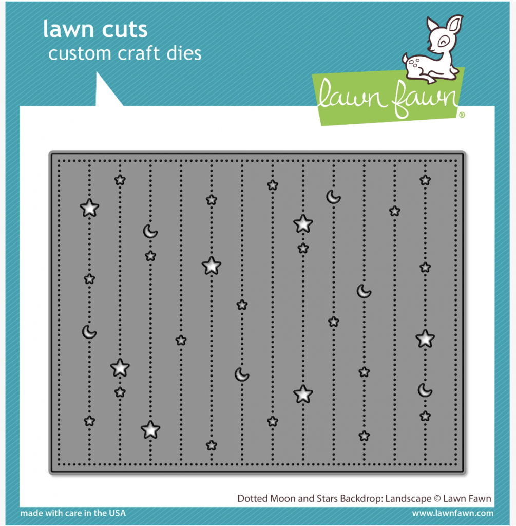 Lawn Fawn, Dotted Moon and Stars Backdrop: Landscape