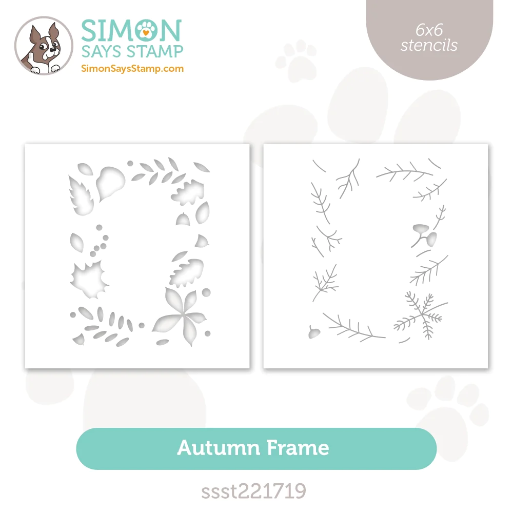 Simon Says Stamp, Autumn Frame stencil set