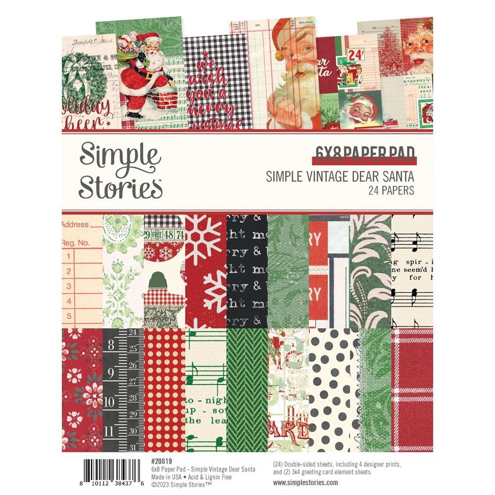 Simple Stories, Simple Vintage Dear Santa 6x8 Paper Pad