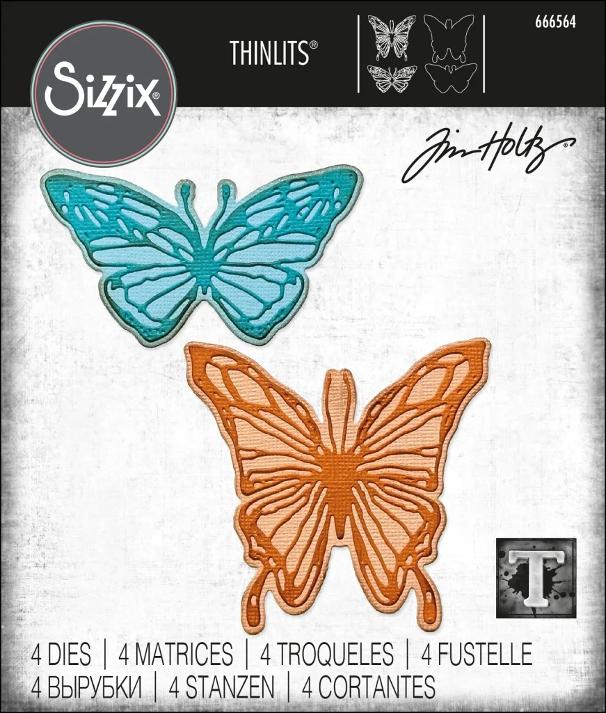 Tim Holtz/Sizzix, Scribbly Butterfly