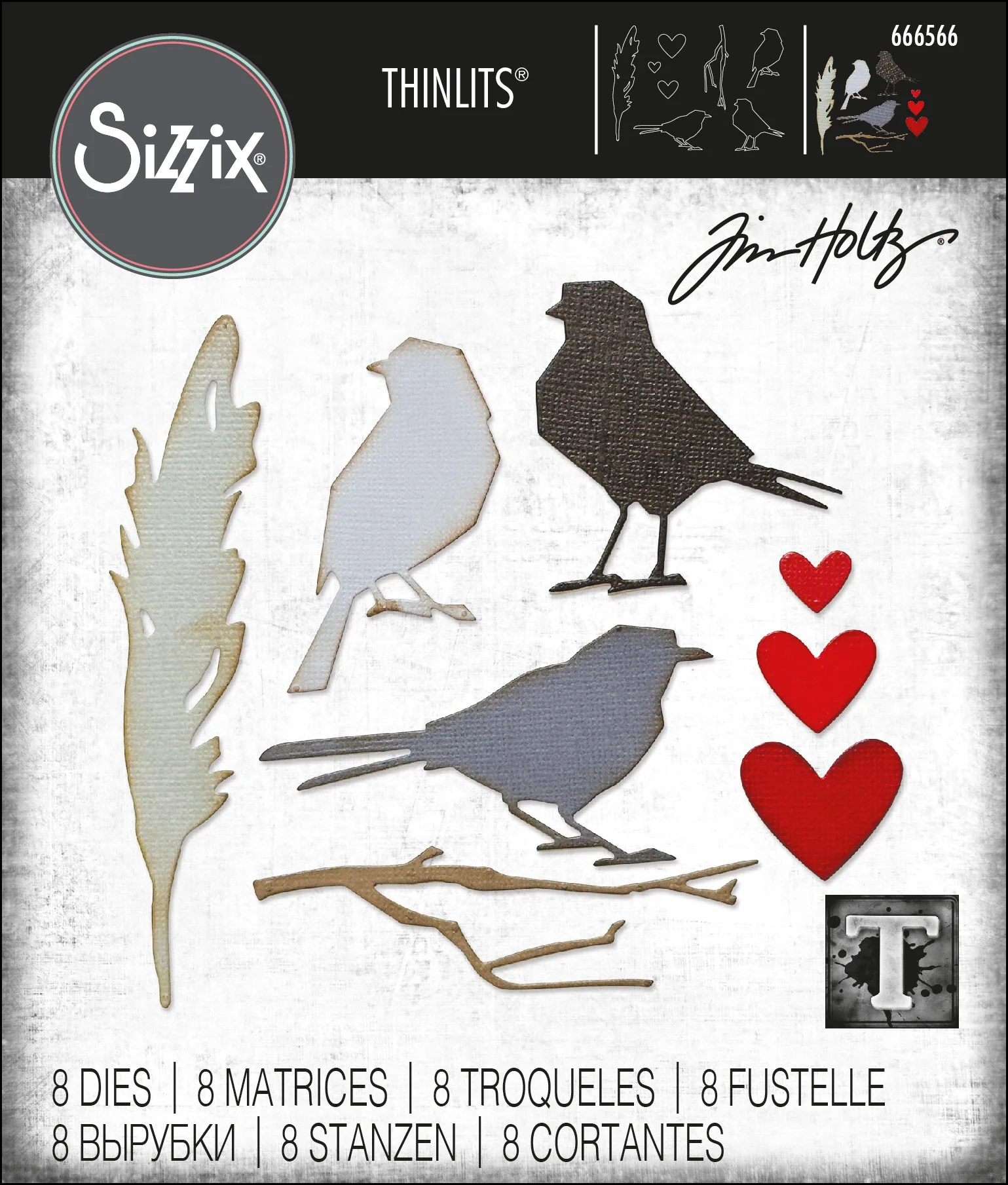 Tim Holtz/Sizzix, Vault Lovebirds