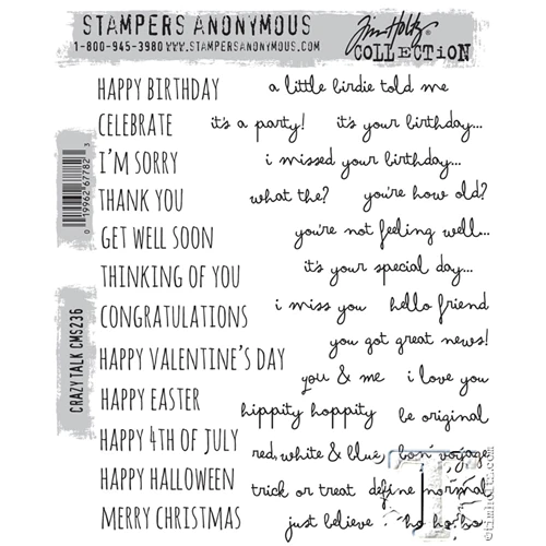 Tim Holtz/Stampers Anonymous, Crazy Talk