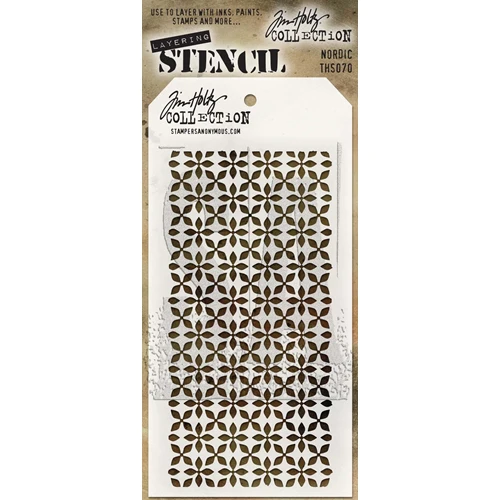 Tim Holtz/Stampers Anonymous, Nordic Stencil THS070