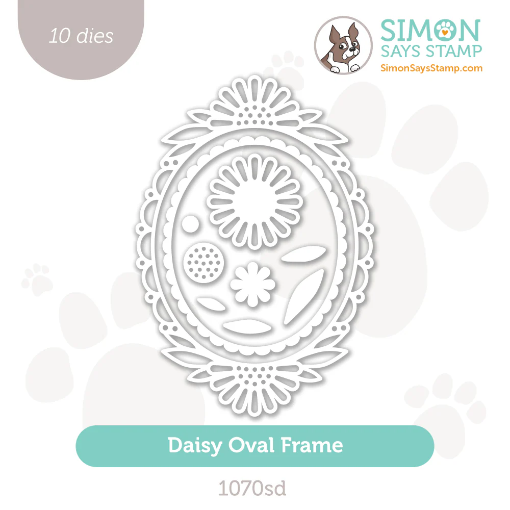 Simon Says Stamp, Daisy Oval Frame
