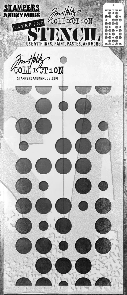 Tim Holtz/Stampers Anonymous, Spots Layering Stencil