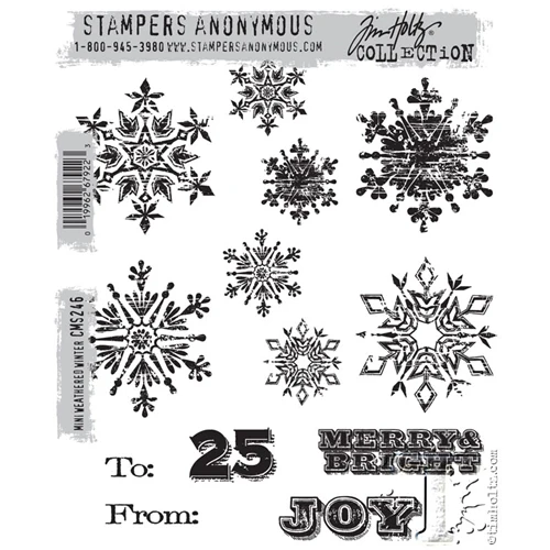 Tim Holtz/Stampers Anonymous, Mini Weathered Winter