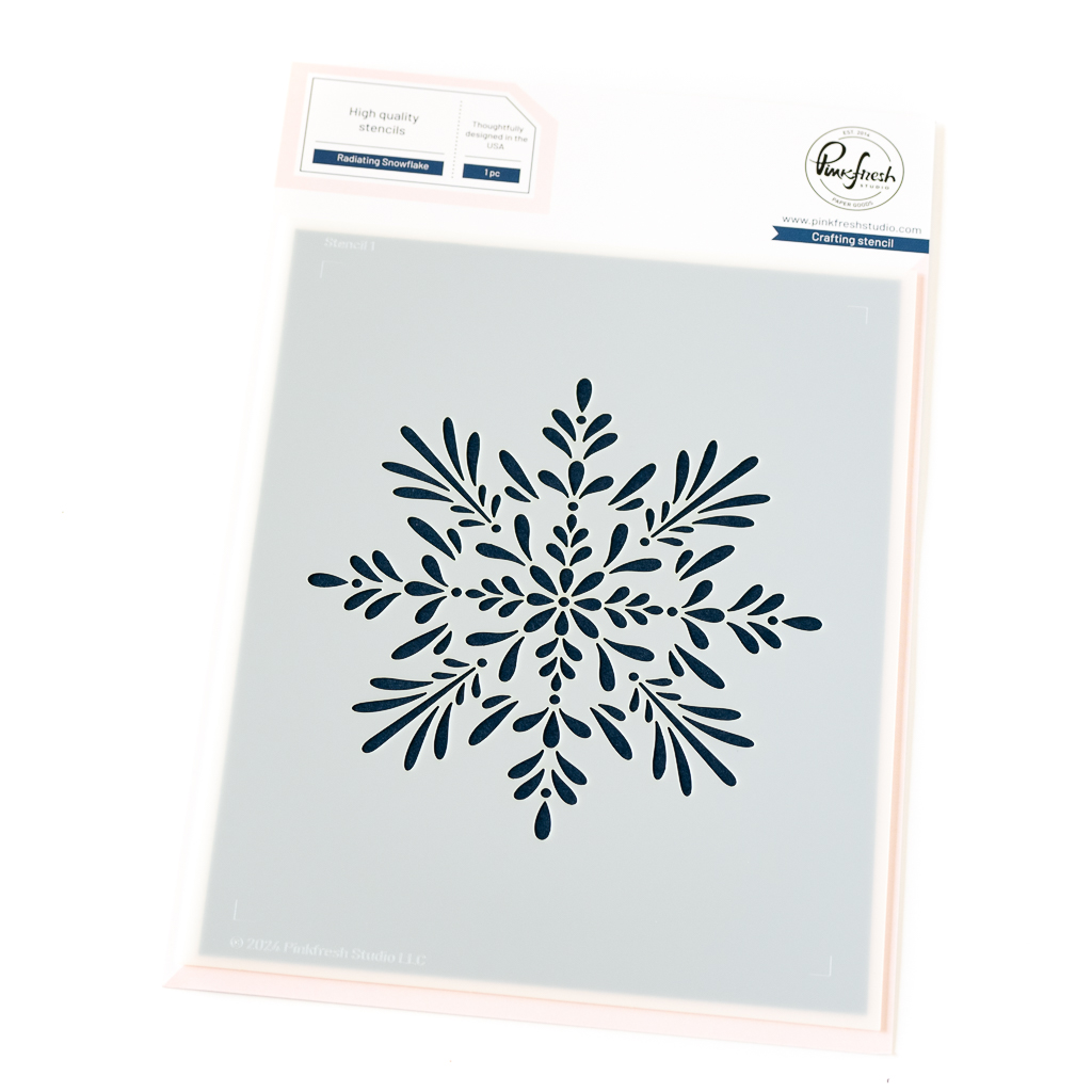 Pinkfresh Studio, Radiating Snowflake Stencil