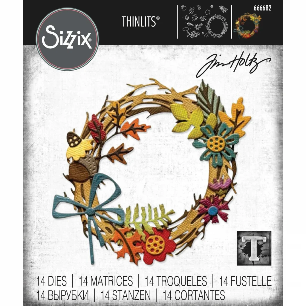 Tim Holtz/Sizzix- Vault Foliage Wreath