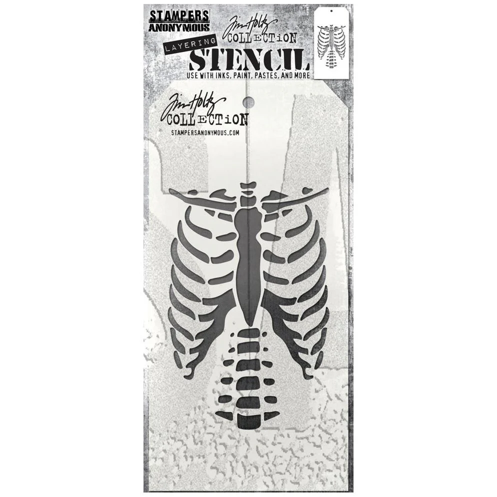 Tim Holtz Layering Stencil Bones ths185