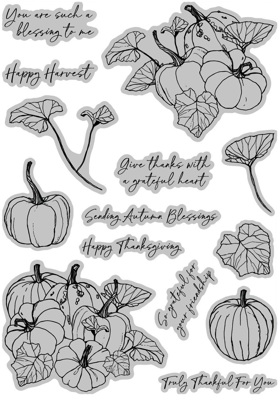 Honey Bee Stamps STAMPtember, Sending Autumn Blessings