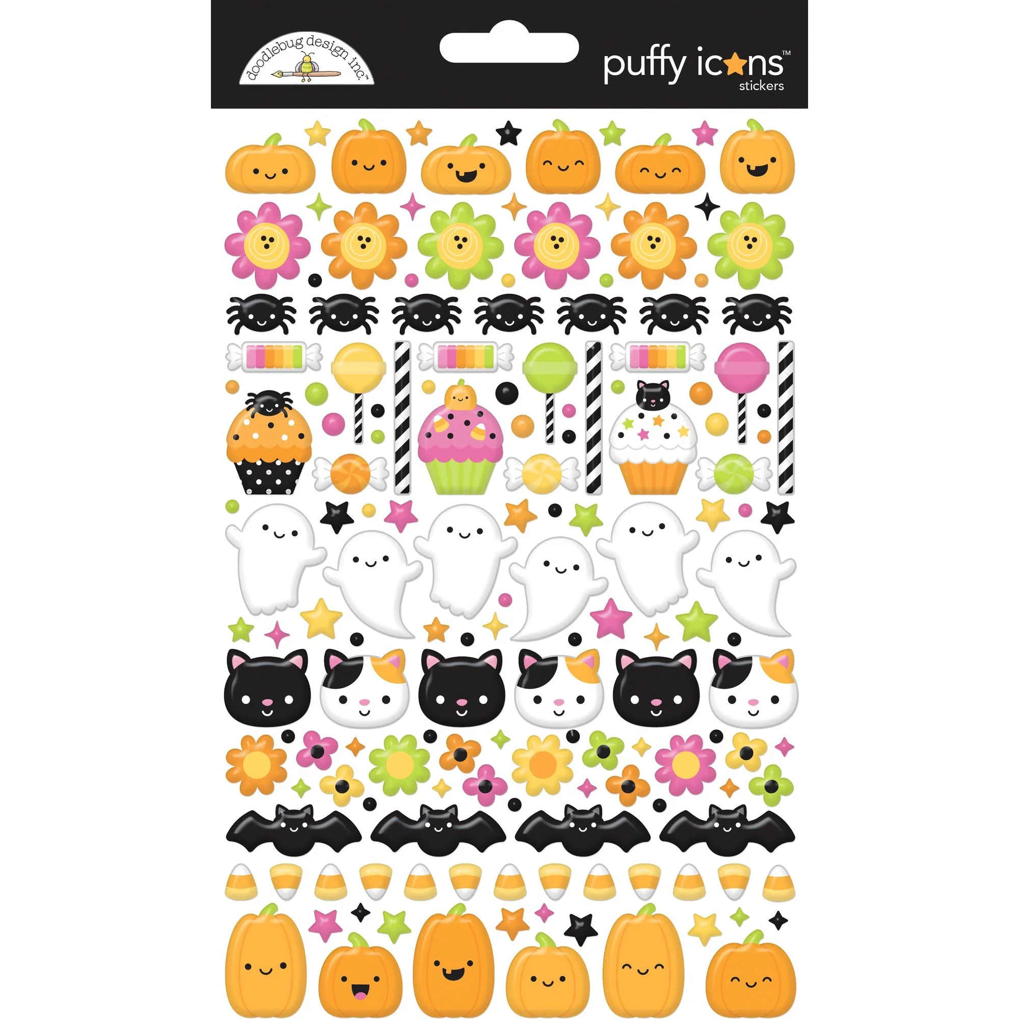 Doodlebug, Hey Pumpkin Puffy Icons Stickers