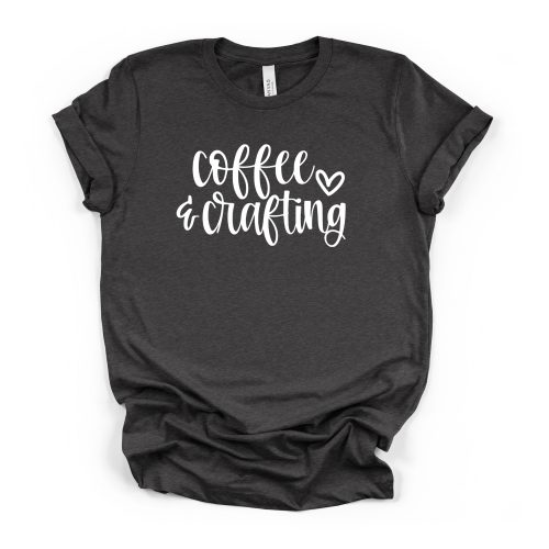 Coffee & Crafting crew neck tee