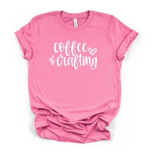 Coffee & Crafting crew neck tee