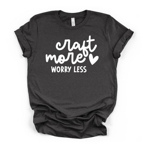 Craft More Worry Less crew neck tee