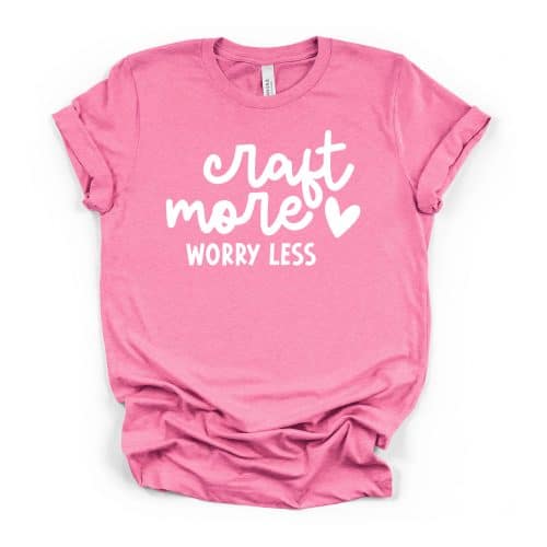 Craft More Worry Less crew neck tee