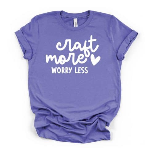 Craft More Worry Less crew neck tee