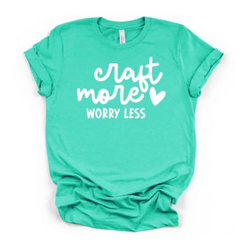 Craft More Worry Less crew neck tee