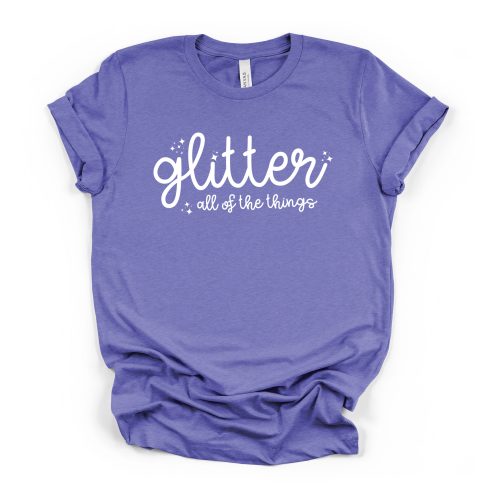 Glitter All of The Things crew neck tee