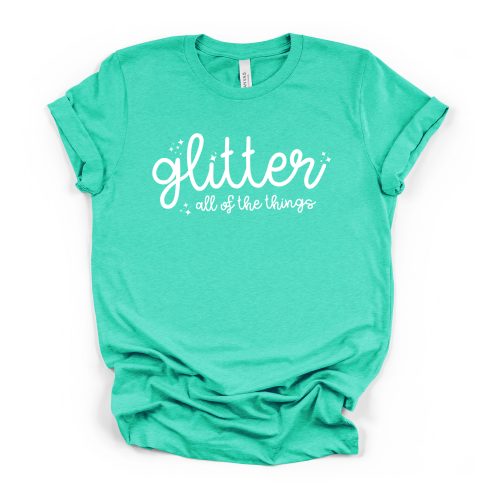 Glitter All of The Things crew neck tee