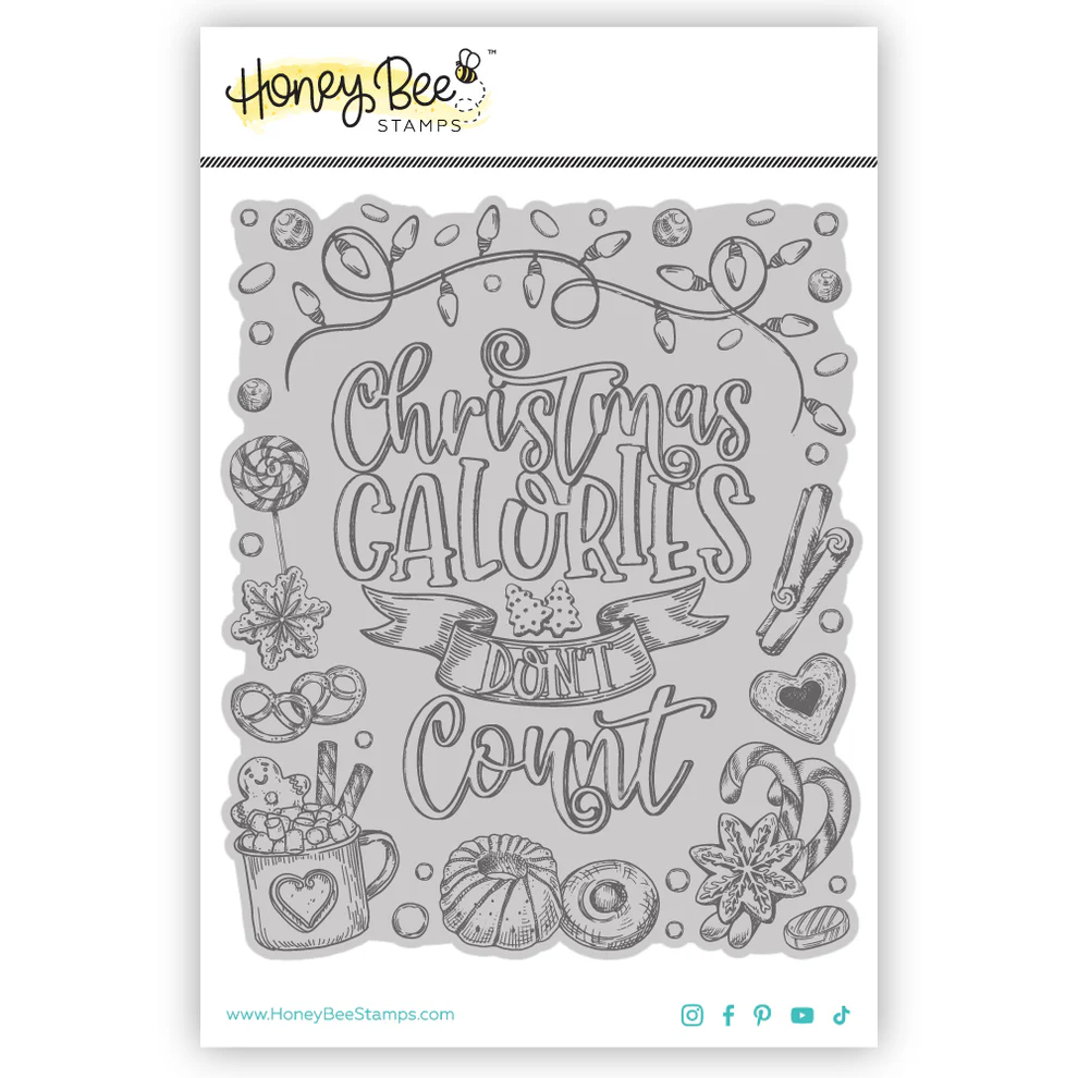 Honey Bee Stamp, Christmas Calories