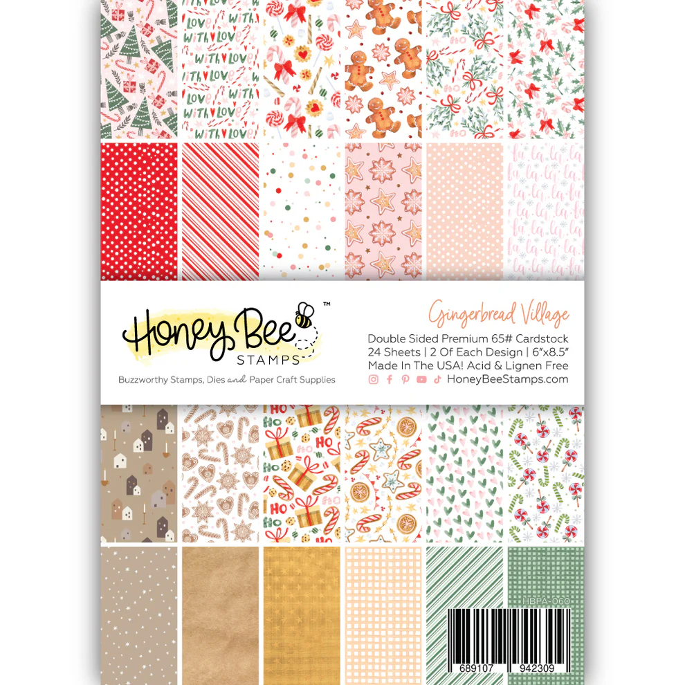 Honey Bee Stamps, Gingerbread Paper Pad