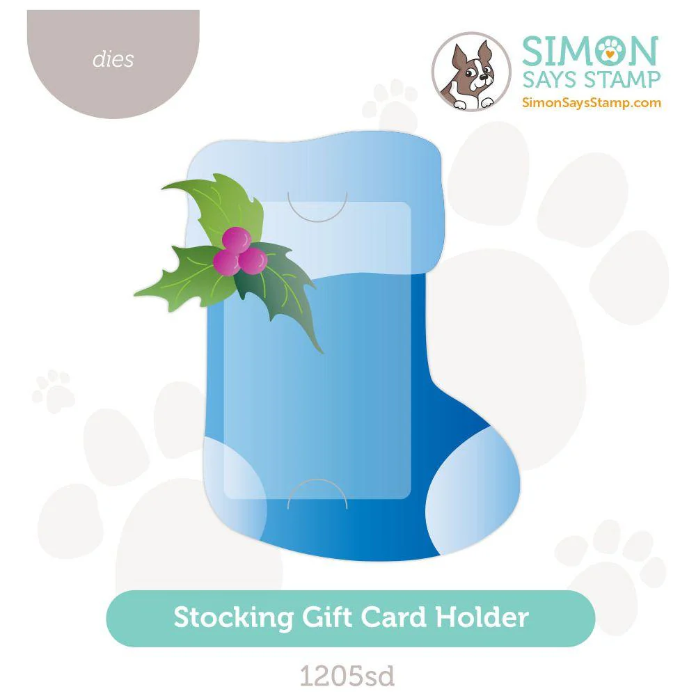 Simon Says Stamp, Stocking Gift Card Holder Dies