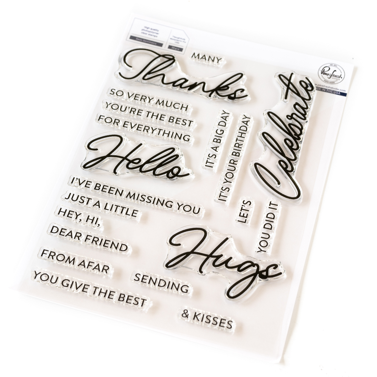 Pinkfresh Studio, Basic Sentiments Stamp