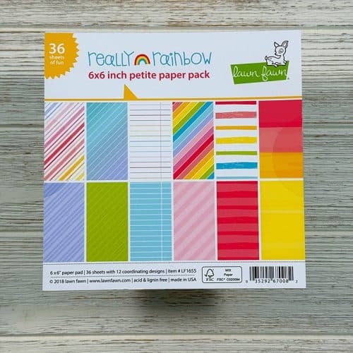 Lawn Fawn Really Rainbow Petite Paper Pack