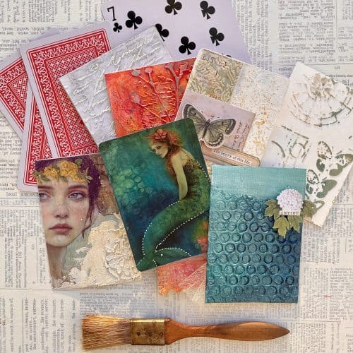 Mixed Media Playing Cards