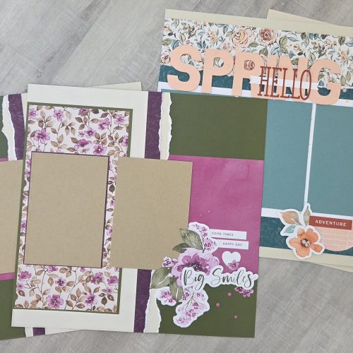 Stampin' Up Spring Layout Class