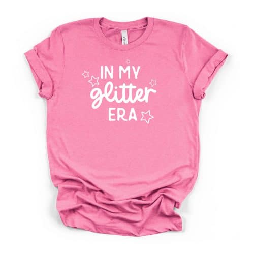 In My Glitter Era tee, pink