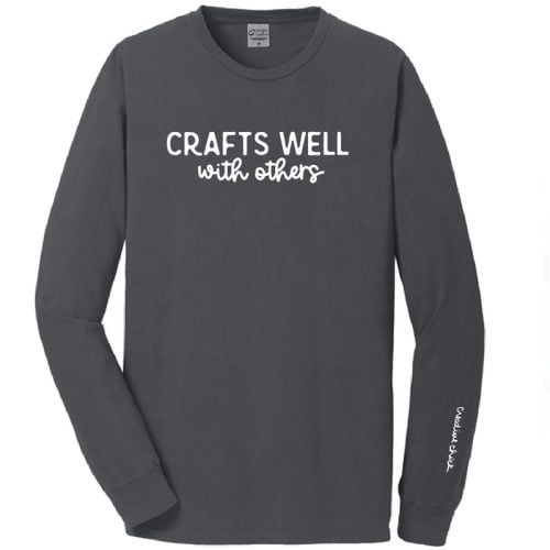 Crafts Well with Others long sleeve tee, coal