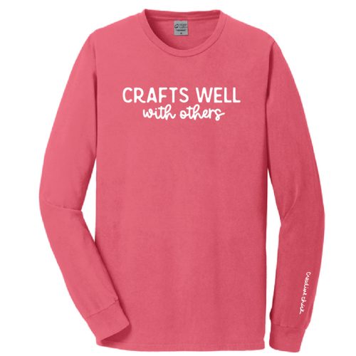 Crafts Well with Others long sleeve tee, fruit punch