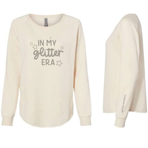 In My Glitter Era classic fit sweatshirt, bone