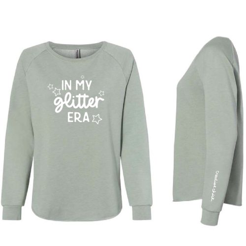 In My Glitter Era classic fit sweatshirt, sage