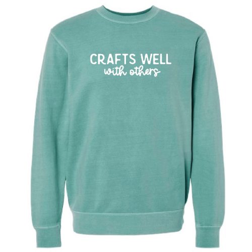 Crafts Well with Others sweatshirt, mint