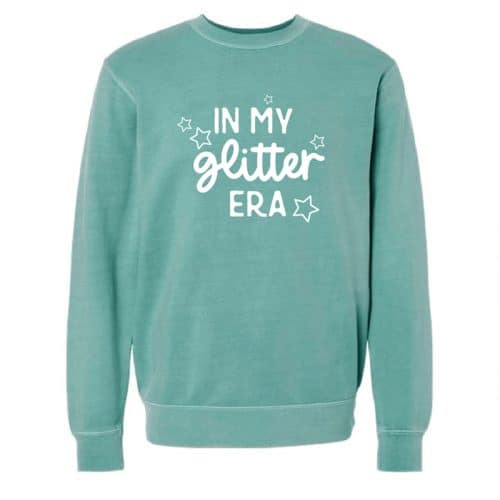 In My Glitter Era sweatshirt, mint