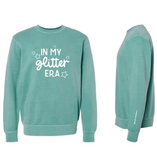 In My Glitter Era sweatshirt, mint