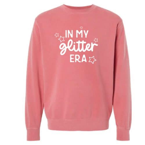 In My Glitter Era sweatshirt, pink