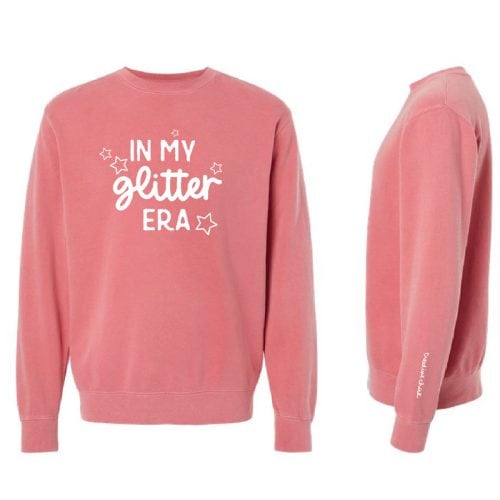 In My Glitter Era sweatshirt, pink