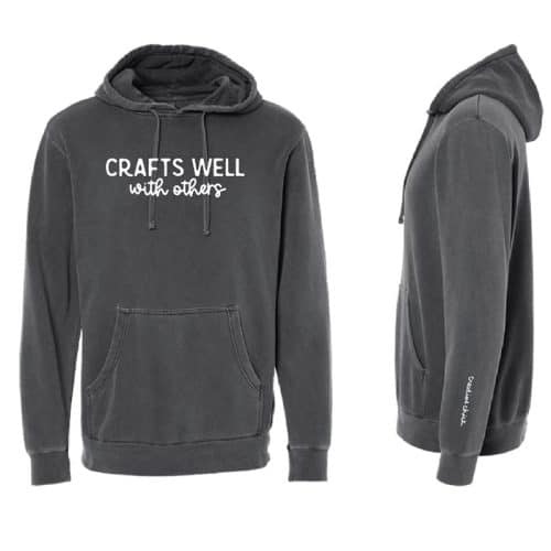 Crafts Well with Others pullover hoodie, black