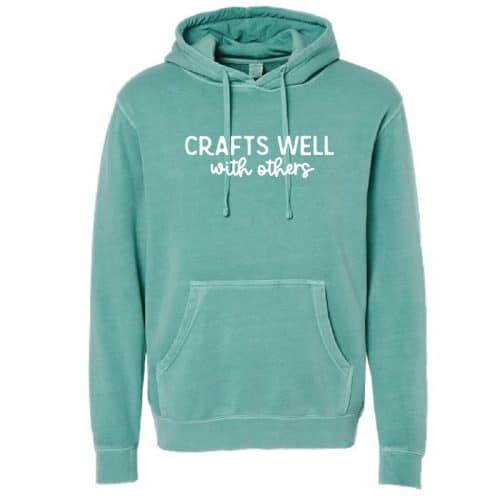 Crafts Well with Others pullover hoodie, mint