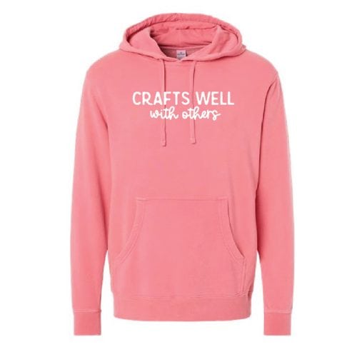 Crafts Well with Others pullover hoodie, pink