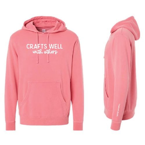 Crafts Well with Others pullover hoodie, pink