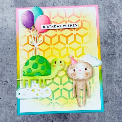 Atomic Triangles Stencil, Creative Chick Co - Image 4