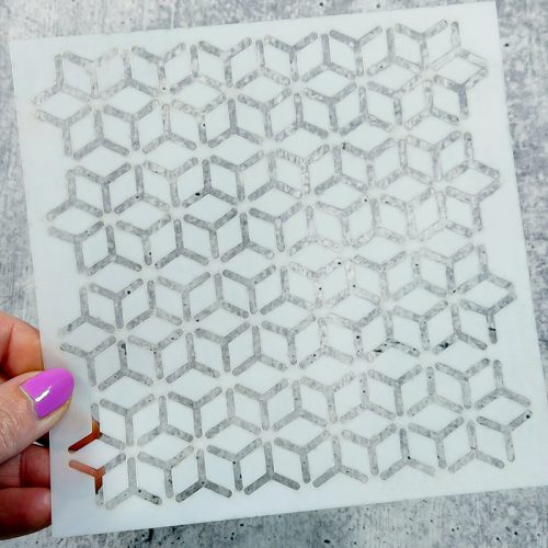 Atomic Triangles Stencil, Creative Chick Co