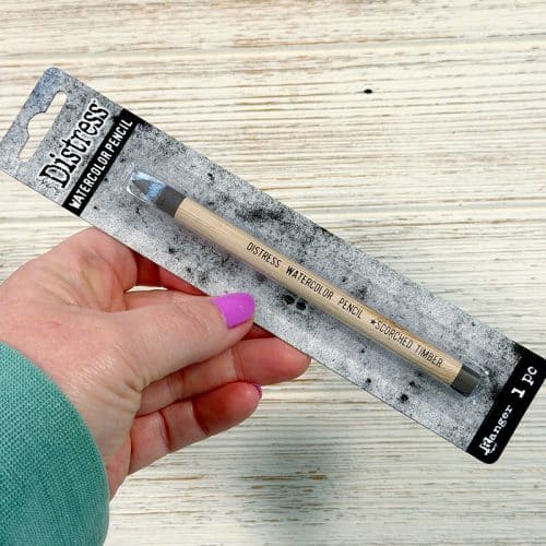 Distress Watercolor Pencil - Scorched Timber