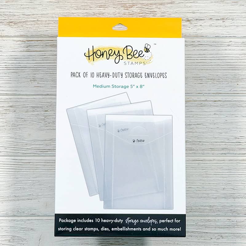 Honey Bee, medium 5” x 8” storage envelopes