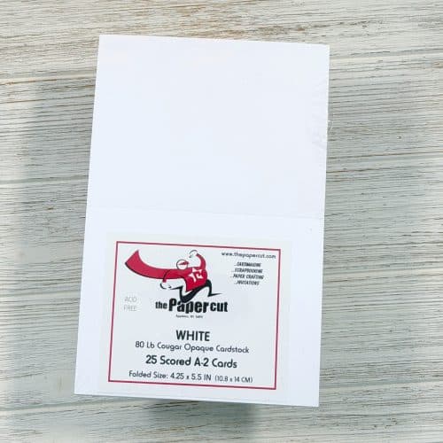 Horizontal A2 scored card bases